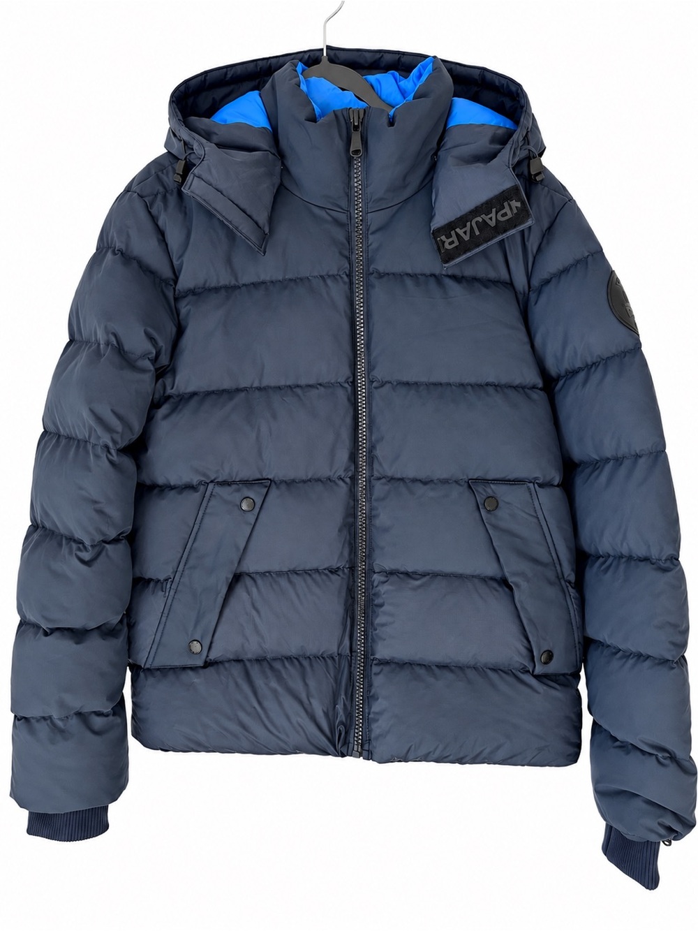 Pajar Canada Valby Duck Down 550 Fill Puffer Jacket Women’s Blue Hooded Coat M